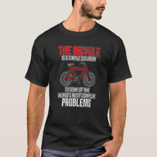 Camiseta Bicicleta É Uma Solução Pedalando Ciclismo Ciclism