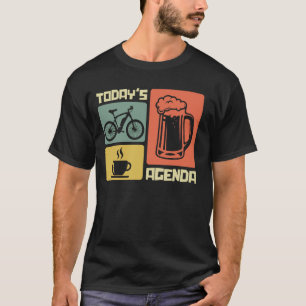 Camiseta Bicicleta Elétrica AGENDA DE HOJE Ciclista de E-bi