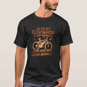 Camiseta Bicicleta Elétrica Bicicleta Que Diz Motif Ciclo E