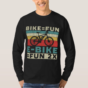 Camiseta Bicicleta Elétrica Do Proprietário Da Bicicleta E-
