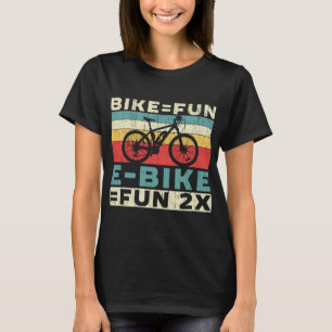 Camiseta Bicicleta Elétrica Do Proprietário Da Bicicleta E-