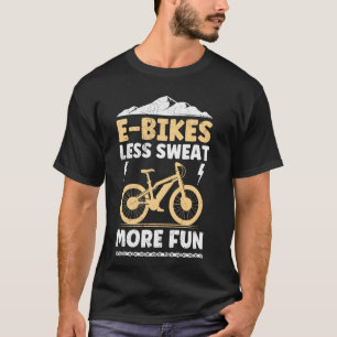 Camiseta Bicicleta Elétrica E-BIKES MENOS SUOR MAIS DIVERSÃ