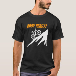 Camiseta Bicicleta Elétrica EASY PEASY Ciclista de E-Bike E