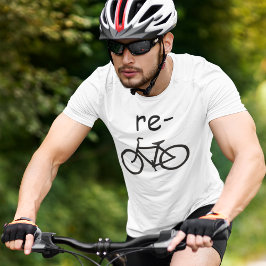 Camiseta Bicicleta Engraçada Reciclada