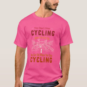 Camiseta Bicicleta Engraçada Você Não Pára De Bicicleta Qua