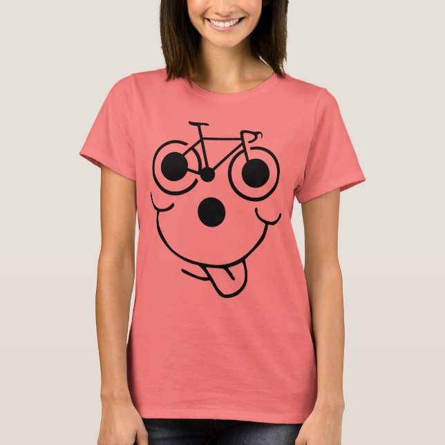 Camiseta Bicicleta Engraçado (Frente)