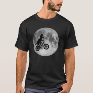 Camiseta Bicicleta Engraçado De Dinossauro, Crianças Bonita