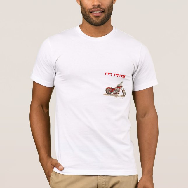 Camiseta Bicicleta feita sob encomenda do projeto de Mike (Frente)