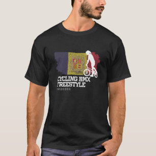 Camiseta Bicicleta Feminina BMX Freestyle Bandeira de Andor
