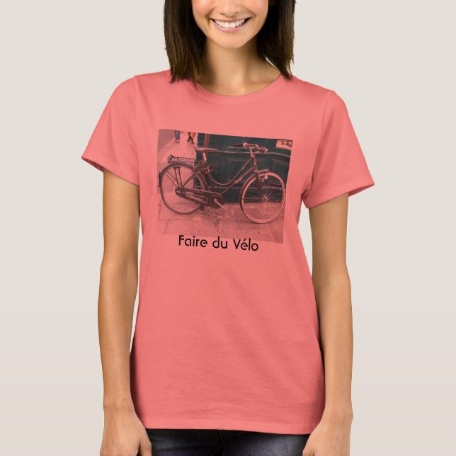 Camiseta bicicleta francesa "Faire du Velo" (Frente)
