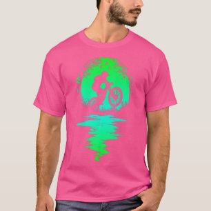 Camiseta Bicicleta Funny Mountain MTB Ciclismo Sunset Silh