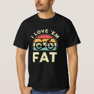 Camiseta Bicicleta Gorda Eu Amo-os Bicicleta De Montanha Go