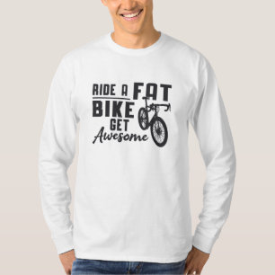 Camiseta Bicicleta Gorda Passeia Uma Bicicleta Gorda Engraç