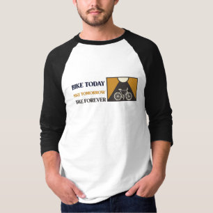Camiseta Bicicleta hoje, bicicleta amanhã bicicleta para se