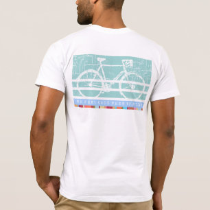 Camiseta bicicleta legal e urbana inspirada em branco