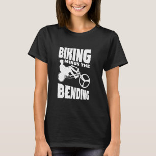 Camiseta Bicicleta Menos A Bicicleta De Ciclo De Curva
