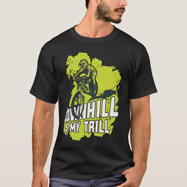 Camiseta Bicicleta MTB Curta Luvas MTB Descida Bik (Frente)