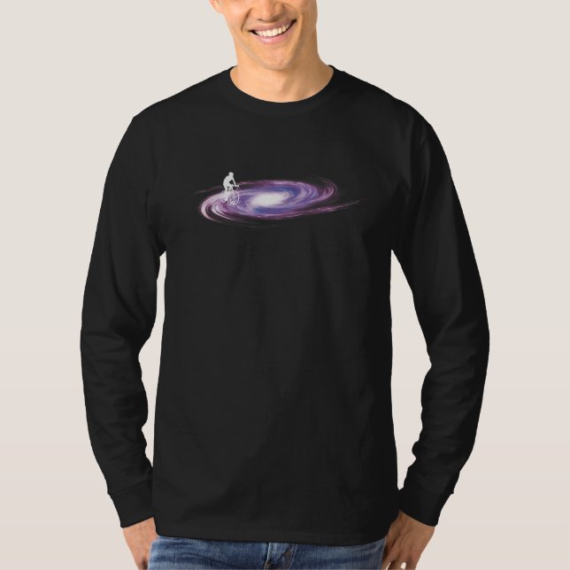 Camiseta Bicicleta Na Astrologia De Ciclismo De Milkyway (Frente)