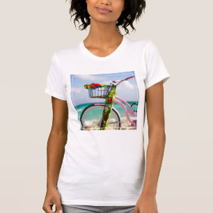 Camiseta Bicicleta na praia   Miami, Florida