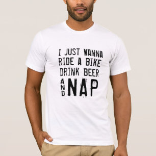 Camiseta Bicicleta Nap Tee, Bicicletando Sarcasmo Gift T-Sh