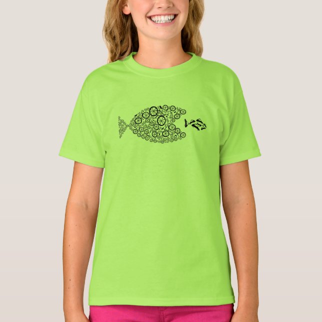 Camiseta Bicicleta que come carros (Frente)