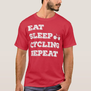 Camiseta Bicicleta Repetida De Ciclo De Sono