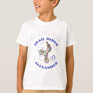Camiseta Bicicleta, Rider De Rastreio, Nome Suplementar
