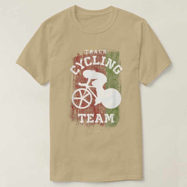 Camiseta Bicicleta Rodoviária Bike na Bielorússia, ciclismo (Frente do Design)
