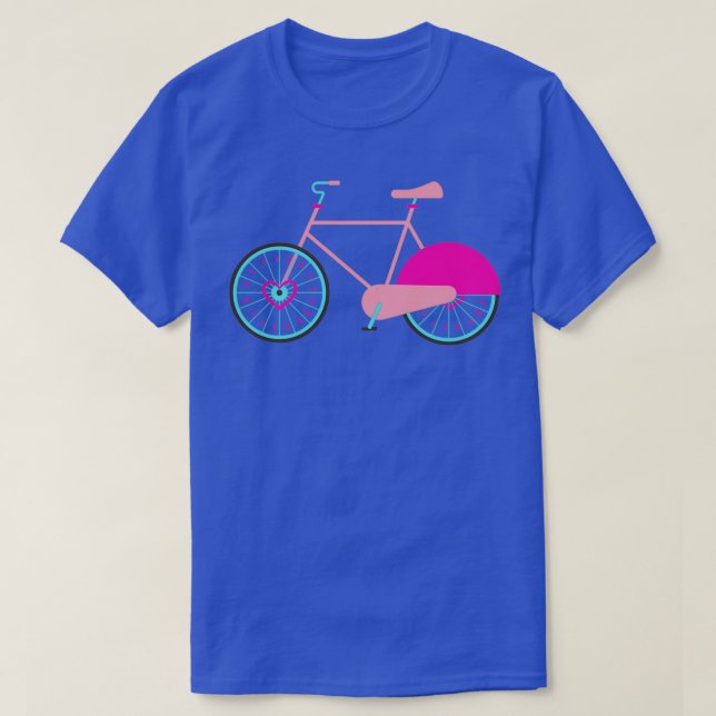Camiseta Bicicleta Rosa (4) (Frente do Design)
