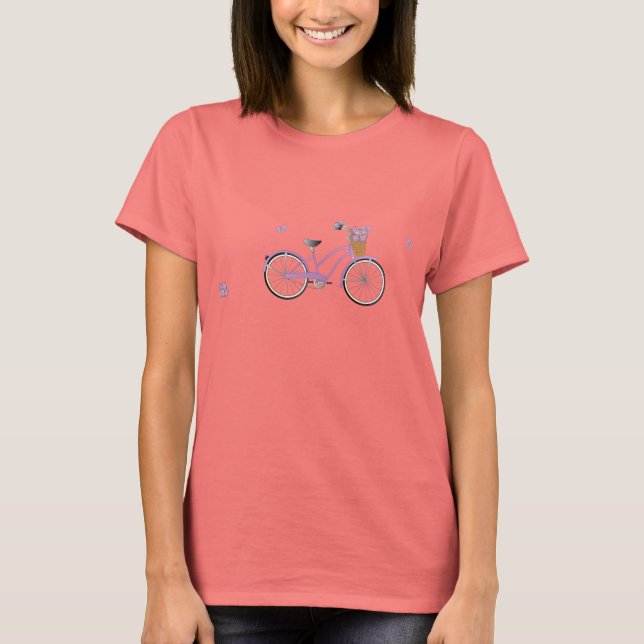 Camiseta Bicicleta Roxo (Frente)