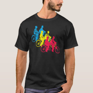 Camiseta Bicicleta Tandem - Corrida de Cavaleiro de Bike BM