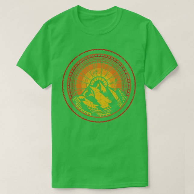 Camiseta Bicicleta Terra Pelada Sol Ciclizando Montanha Bik (Frente do Design)