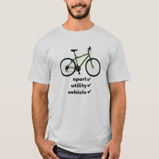 Camiseta bicicleta: veículo utilitario do esporte