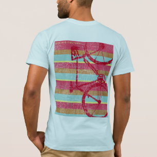 Camiseta bicicleta vermelha, inspirada em bicicleta, legal
