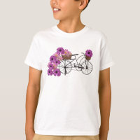 Bicicleta Vintage com Clip-art Flores