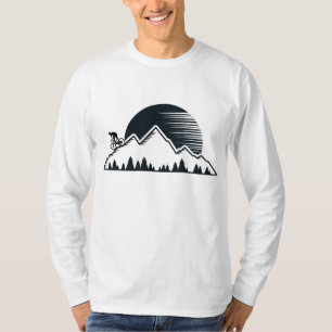Camiseta Bicicleta Vintage Mountain - Bikin Descida de MTB