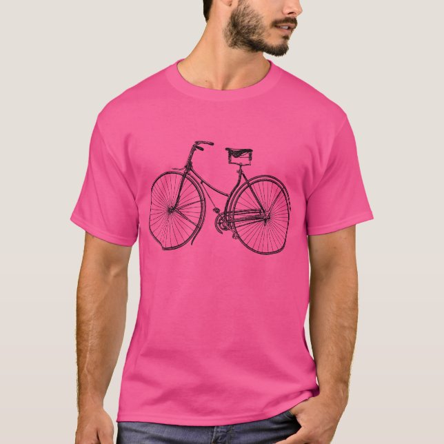 Camiseta Bicicleta Vintage - Preto (Frente)