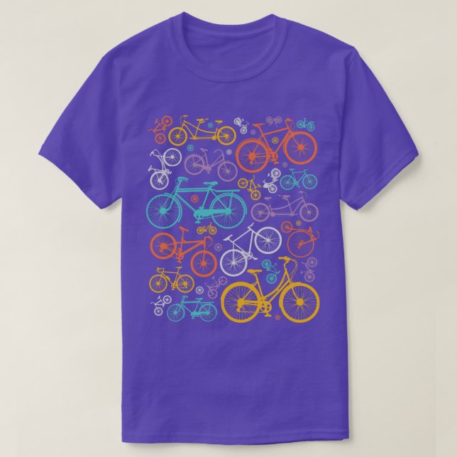 Camiseta Bicicletas Coloridas Ilustração Ciclo do Lover de  (Frente do Design)