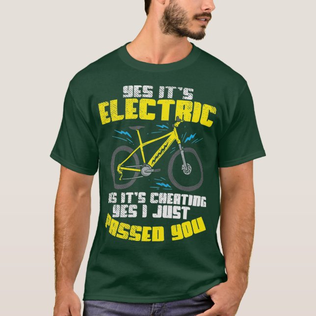 Camiseta Bicicletas Elétricas para Adultos Sim Elétrica (Frente)