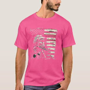 Camiseta Bicicletas indígenas americanas Motocicleta Indian
