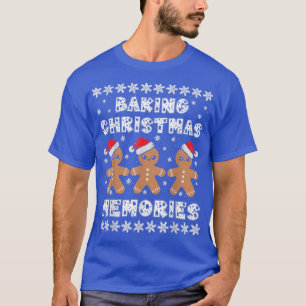 Camiseta Bicicletas Memórias de Natal Gengerpão Homens com