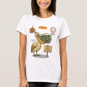Camiseta Bico brilhante do pelicano Pierre