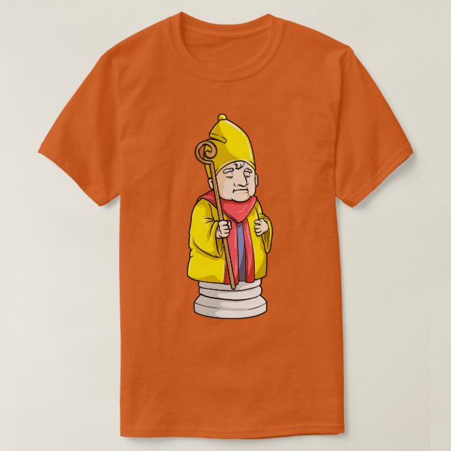 Camiseta Bico de bispo Chess em Chess (Frente do Design)