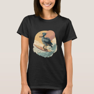 Camiseta Bico-de-sapato Ave Africana Animal Cegonha Amante 