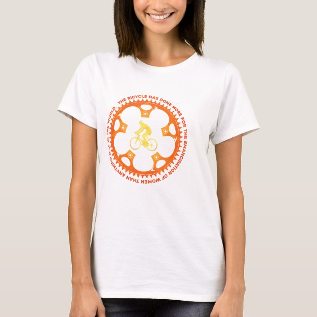 Camiseta Bicycle and Woman (Frente)