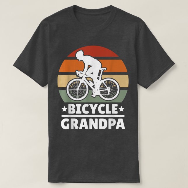 Camiseta Bicycle Grandpa with a Bike  (Frente do Design)