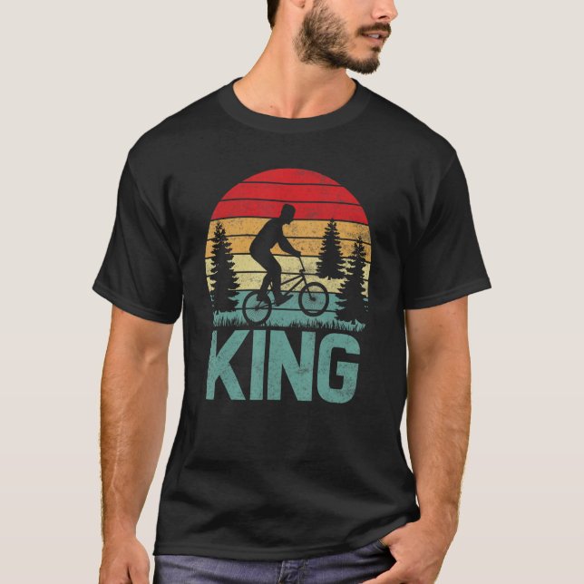Camiseta Bicycle Motocross - Retro BMX King Freestyle BMX B (Frente)