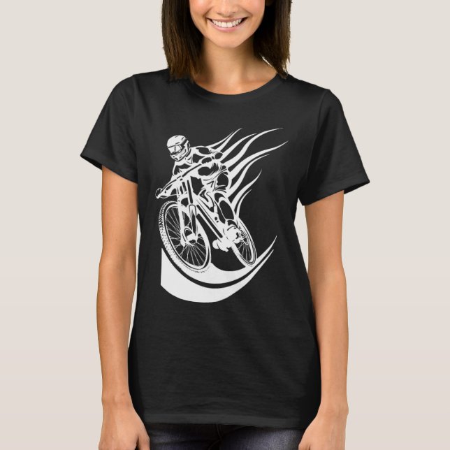 Camiseta Bicycle mountain bike cycling bicycling biker cycl (Frente)