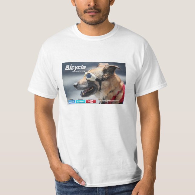 Camiseta Bicycle os t-shirt do cão (informação do fb. na (Frente)