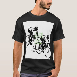 Camiseta Bicycle Riding Race Art